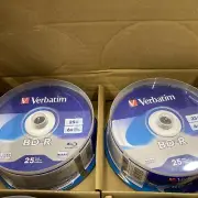 50 Verbatim® BD-R Blu-Ray Disc, 25GB, 6x, 2 Packs Of 25 023942974574