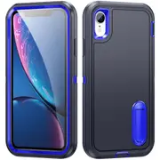 MCC Shockproof iPhone XR Case Cover Heavy Duty with Stand Apple iPhoneXR [Navy+Blue]