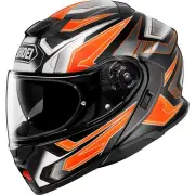 Neotec 3 Anthem TC-8 Black White Orange Flip Up Helmet