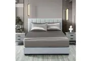 Royal Comfort Satin Sheet Set 3 Piece Fitted Sheet Pillowcase Soft Silky Smooth