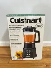 NEW Cuisinart CBT-500BW Black 600-Watt Smart Power Premier Blender