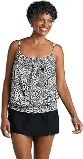 [Maxine Of Hollywood] Women's Standard Underwire Blouson Tankini Swimsuit Top