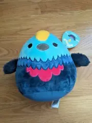 Squishmallows 8" Melrose Cassowary Yellow Crest Ridge Bird Squad Plush