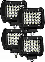 BYBDQKTVEH 2PCS 4" LED Combo Work Light Bar Spotlight Off-Road Driving Fog Lamp for Truck Boat 12V 24V Headlight for ATV Led Bar Work Light(4 Pcs)