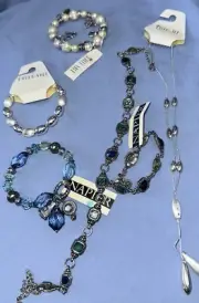 Jewelry Lot: 2 Necklace 4 bracelets Trifari & Napier