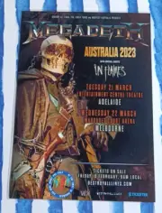 MEGADETH 2023 - Knotfest Sideshows - Laminated Australia Tour Poster - NEW!