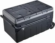 75L Portable Draw-bar Refrigerator 12V 24V DC Compressor Battery Powered Refrigerator For Car