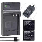 2x Battery +Charger FOR Panasonic CGA-S008A A/1B S008E/1B DMW-BCE10E VW-VBJ10