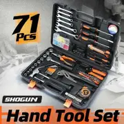71Pcs Hand Tools Set Home Repair Toolbox Basic Toolkit for Mechanic Car Automotive Workshop Household DIY Portable Storage Hard Case