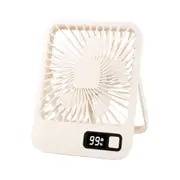 2000mAh 5 Speed USB 180 Degree Foldable Digital Display Desktop Fan Personal Cooling Fan