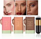 MKNZOME 3 Pcs Cream Contour Sticks, Shades with Highlighter Stick Bronzer Sti...