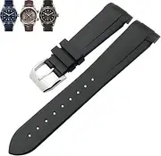 [BANDKIT] Natural Rubber Watchband 20mm 22mm Special for Tudor Pelagos 1958 39mm 41mm Pelagos Pin/Folding buckle Silicone Strap