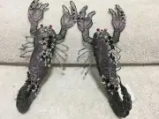 Two Katherine's Halloween Collection Wire Jewel Beaded Scorpion Figurine