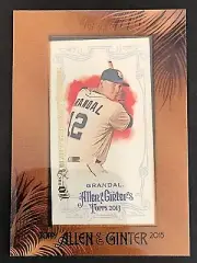 2015 TOPPS ALLEN AND GINTER Yasmani Grandal BUYBACK 10th ANNIVERSARY FRAMED