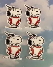 Planar resin pack flatback acrylic X 4 snoopy fusion