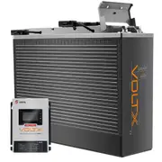 VoltX 12V 100Ah Slim Lithium Battery + 30A DC to DC LiFePO4 Battery Charger Bluetooth