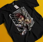 Attack On Titan Shirt Eren Mikasa Tshirt Levi T-Shirt AOT Erwin Sasha Armin Tee