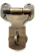 heavy Small catch hasp latch vintage style BOX antiques 3" solid 100% brass