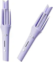 Automatic Curling iron 1.25in,Hair Curler | Long-Lasting,360° Totating Curling Wand,10s Fast Heat Hair Wand Curler Iron,Hair Curlers With 4 Temps & Auto Shut-off,Easy-to-use Long Barrel Curling Iron (Purple)
