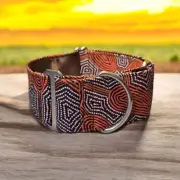 Collars by Pinky - Woman's Travelling Dreaming Indigenous Martingale Collar