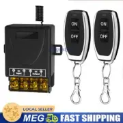 433MHz Relay Wireless Remote Control Switch Light 2x ON/OFF Switch Transmitter