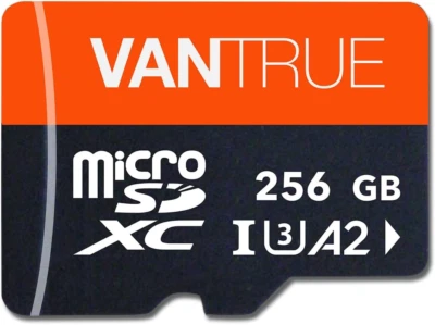 256GB Microsdxc UHS-I U3 4K UHD Video High Speed Transfer Monitoring SD Card wit