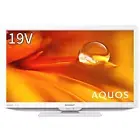 SHARP 19V LCD TV AQUOS 2T-C19DE-W High Definition External HDD Reco NEW!