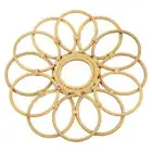 Decorative Wall Mirror Wall Decoration Rattan Room Mirror Delicate Wall