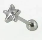Star Tongue Bar Piercing Stud Ring Jewellery 14g