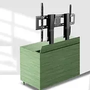 LCD TV Floor Stand - Motorised TV Bracket Stand, with Remote Control Telescopic TV Lift, Height Adjustable TV Mount with Auto Lifting, Can Be Hidden in A Cupboard, Easy Installation(55-120in