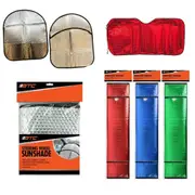 SunShade Set of Windscreen + Steering Wheel Reflective Cover Sun Block Foldable