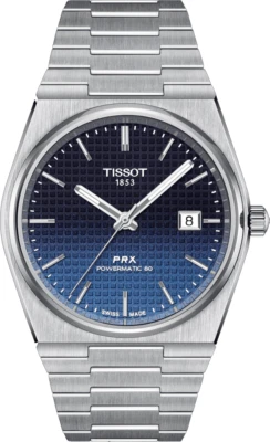 NEW TISSOT T1374071105101 PRX 40MM BLACK CHAMELEON GRADIENT T137.407.11.051.01
