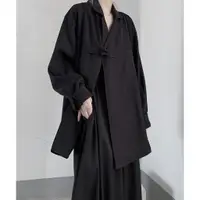 在飛比找蝦皮商城精選優惠-韓衣裳 新中式女裝 2024復古中國風暗黑小眾新中式盤扣黑色