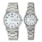 Wrist Watch Q&Q Analog Pair Watch Light Waterproof Cheap Citizen A2... Brand New