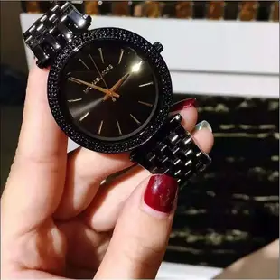 二手全新原廠公司貨MICHAEL KORS MK手錶 女錶 女時尚鑲鑽黑色紫藍石英女錶 MK3353 MK3322