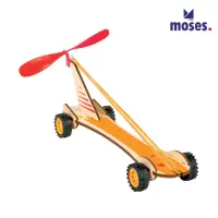 在飛比找momo購物網優惠-【德國Moses】小科普-橡皮筋賽車(動力車 科學 寒暑假 