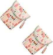 Abaodam 2 Pcs Nappy Bag Dispenser Baby Diaper Storage Pouch Diaper Caddy Organizer Nappy Storage Bag Portable Bag