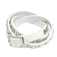 在飛比找PChome24h購物優惠-【Charme】韓新品 簡約方型鉚丁長手環(白色)