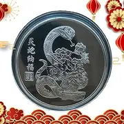 Chinese Coin - Commemorative Coin for Year of The Snake,Lunar Year Challenge Coin, Collection Souvenir Coin, Collectible Commemoration Chinese Souvenir for Family