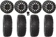 System 3 SB-6 15" Wheels Black (5+2) 33" RC500S Sticky Tires Can-Am Defender