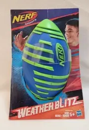 Nerf Sports Weather Blitz Football Blue & Green Hasbro