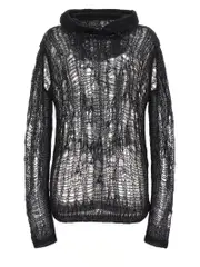 [Rick Owens] Rick Owens-Spider Hoodie Maglioni Nero-Donna S