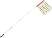 GAROZATION Bike Safety Flag Set 1 Flag Pole Kit for Cycling Bike Mount for Mobility Scooter