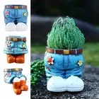 Resin Plant Pot Home Ornament Planter Durable Plant Containers
