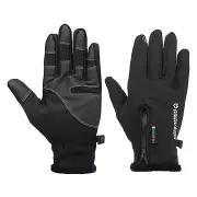 Upgraded Waterproof Touch Screen Gloves For Motorcycle Cycling Skiing Men Black S