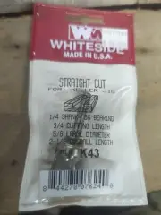 Whiteside Straight Cut K43 Keller Jig 1/4SH B6 BEARING 3/4CL 5/8LD 2-1/2OAL