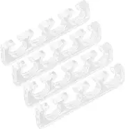 PENIKOKO 2pairs Reusable Silicone Toe Separators Soft Finger Divider Tools for Nail Care Gentle Skin Lightweight Portable Spacers for Men and Women for Professional and Home Use