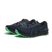 在飛比找PChome24h購物優惠-ASICS 慢跑鞋 GT-1000 11 GTX 藍黑 4E