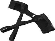 Dual Shoulder Support Strap Double Shoulder Support Brace Strap Double Shoulder Brace Shoulder Support Adjustable for Sleeping Outdoor Lifting Sports Black