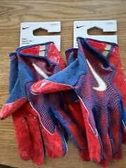 2-2024-NWT-Nike Vapor Jet 8.0 Adult Football Gloves-Red And Blue￼xl